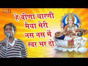 हे वीणा धारणी मैया मेरी नस नस में स्वर भर दो भजन लिरिक्स