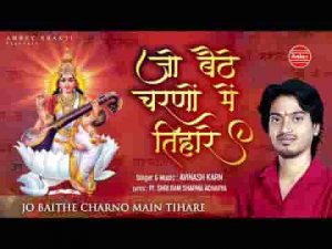 जो बैठे चरणों में तिहारे उसे वाणी का वरदान मिले भजन लिरिक्स