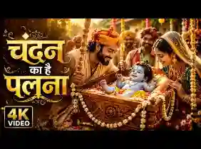 चंदन का है पलना रेशम की है डोर भजन लिरिक्स