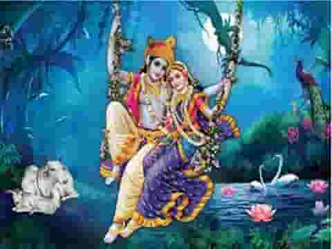 झूला झुलत बिहारी वृंदावन में भजन लिरिक्स
